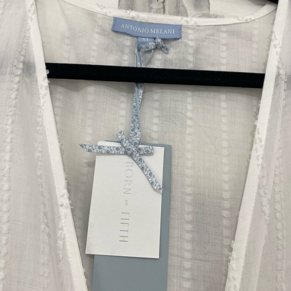 NEW Antonio Melani x Born on Fifth Size XL Swim Wrap Cover-Up Maxi Short Sleeve - Picture 6 of 9